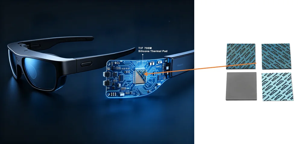 Images Cases Smart Glasses Thermal Pad Application